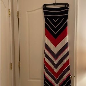 Bebe strapless maxi dress